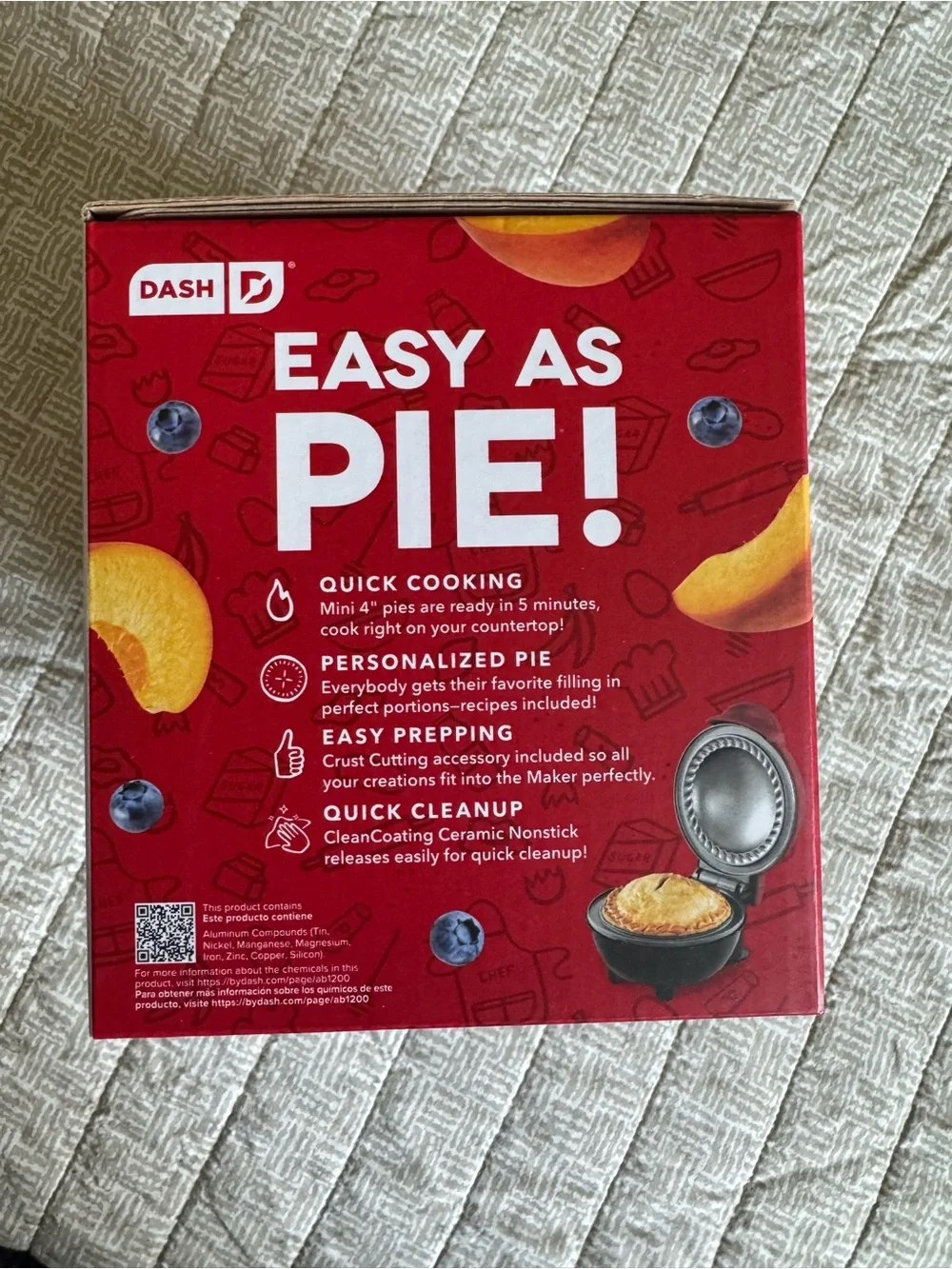 Dash Red Mini Pie Maker- Brand new